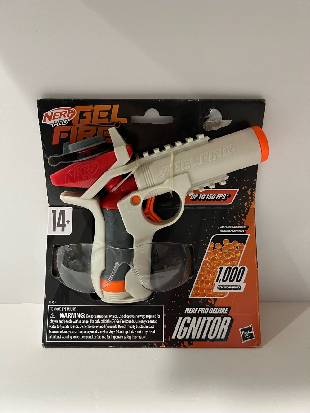 Nerf Pro Gelfire Ignitor Blaster 1000 Gelfire Rounds 60 Round Capacity Ages 14+